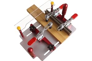 SYWAN Router Table Coping Sled, Rail Coping Sled for Router Table, Woodworking Professional Rail Guide Safety Coping Sled Router Table Tenoning Safety Pushing Clamp Cutting Precise Joints