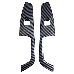 ruihe 4pc Carbon Fiber Color Automobile Door Window