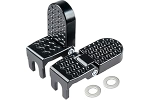 SMALLSTARIII 2PCS 15MM U Slot Bike Rear Pedals,Aluminium Alloy Bicycle Bike Peg, Non-Slip Ebike Pegs for Passenger, Folding Bike Rear Pedals for E-Bike, Mountain Bike,Road Bike, BMX Accessorie