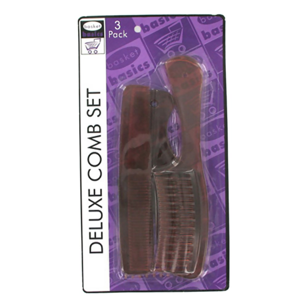 "Deluxe Comb Set, 3 Pack" Hair Combs Beauty