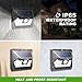 LITOM Solar Lights Outdoor, Wireless LED Solar Motion Sensor Lights with Wide Angle, IP65 Waterproof Security Lights for Front Door Yard Garage Deck Porch Shed Walkway Fence (4 Pack)