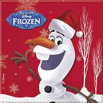 Immagini Natale Frozen.Partito Unico Disney Congelati Olaf Natale Tovaglioli Di Carta Pacchetto Di 20 Amazon It Casa E Cucina