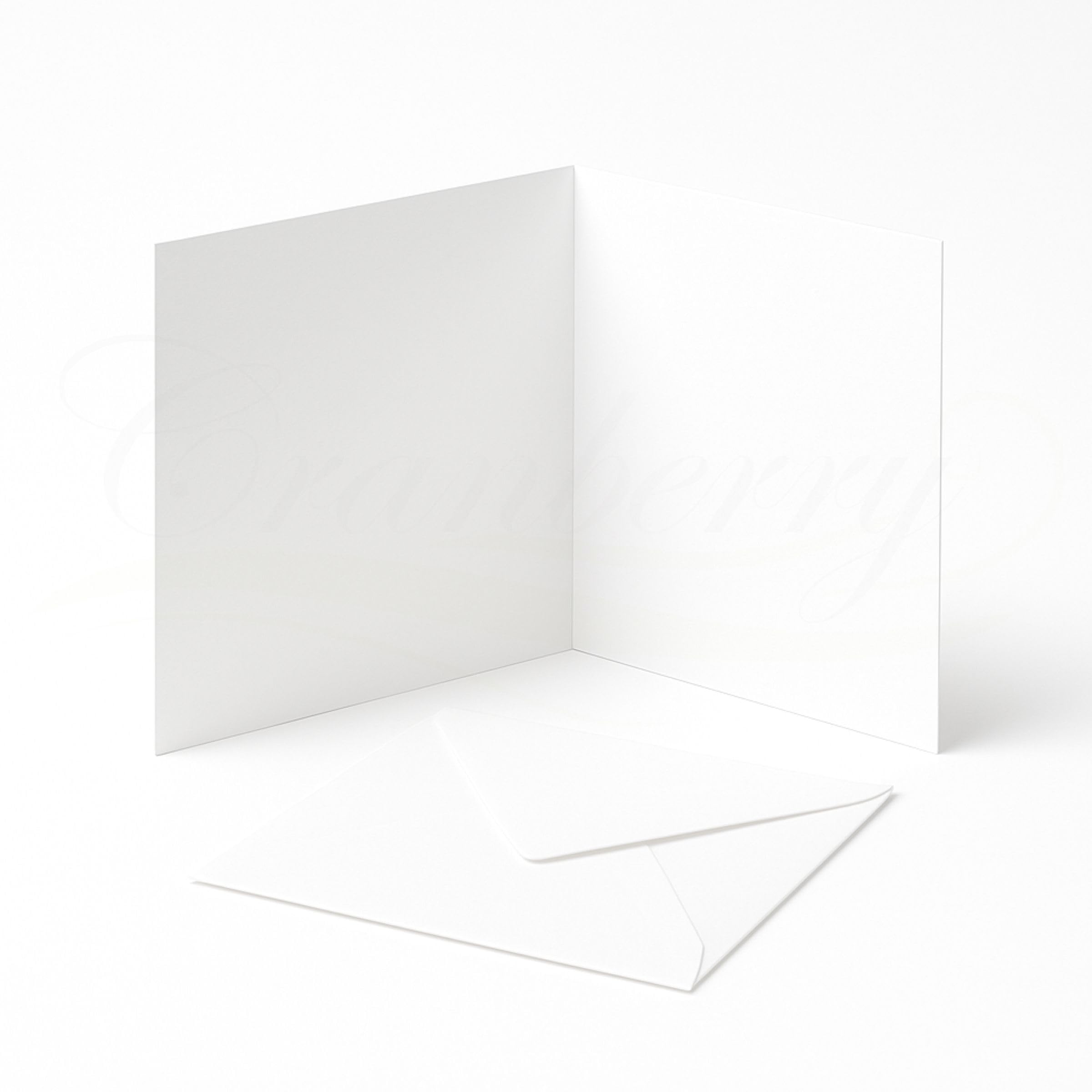 20 Pack - 6x6 White Card Making Set - Square Blank 300gsm Cards with Matching 6x6 White Envelopes - Premium Blank Greeting Cards for Craft, Invitations & DIY Projects