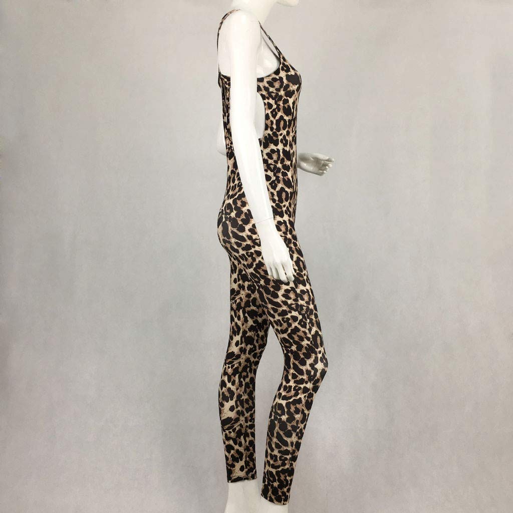 tight leopard print jumpsuit