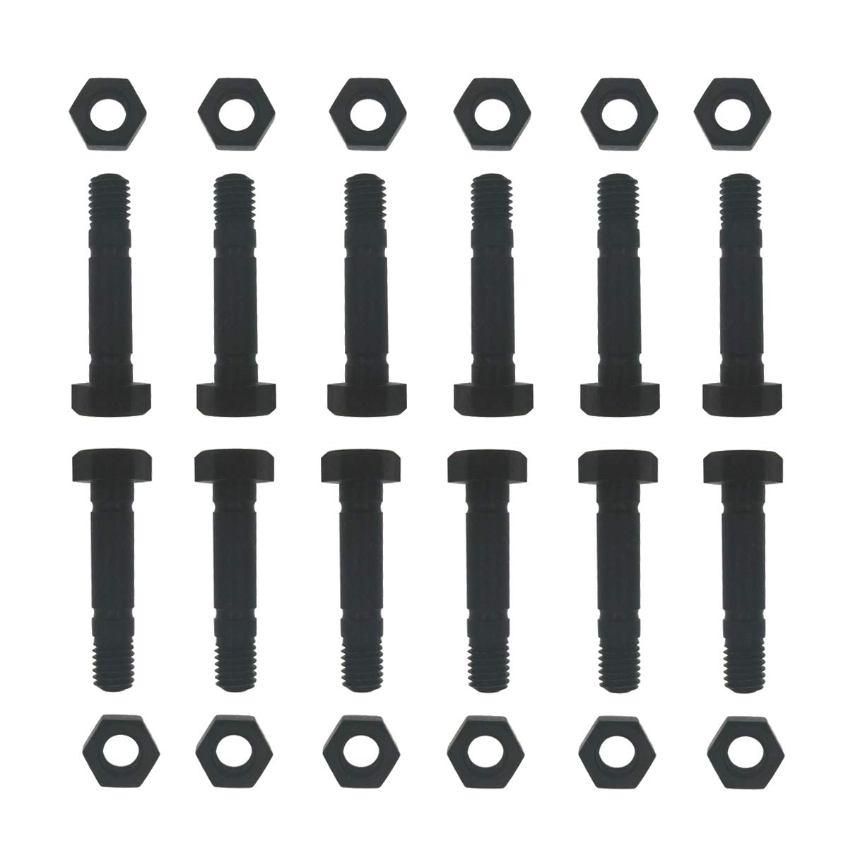12 Pack Shear PINS and Nuts for MTD Cub Cadet Troy-Bilt 710-0890 710-0890A 910-0890A