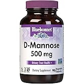 BlueBonnet Nutrition D-Mannose 500 mg – Fast Acting Urinary Tract Support for Men & Women* - Non-GMO, Vegan, Kosher, Gluten-Free - 90 Vegetable Capsules, 30 Servings