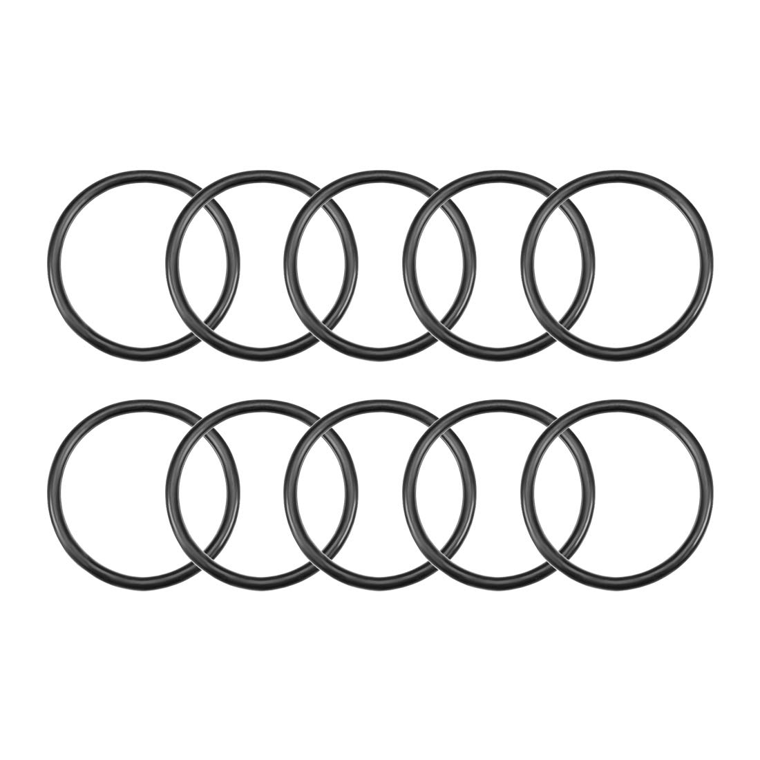 sourcing map Nitrile Rubber O-Rings 37mm OD 32mm ID 2.5mm Width, Metric Nitrile Rubber Sealing Gasket for Automotive Machine Plumbing, Pack of 10