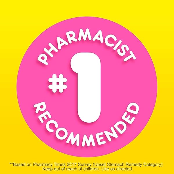 PEPTO BISMOL CHEWABLE TABLETS, UPSET STOMACH RELIEF, NAUSEA RELIEF, HEARTBURN RELIEF, INDIGESTION RELIEF, ANTI DIARRHEA MEDICATION FOR ADULTS – 5 SYMPTOM RELIEF, 30 CT