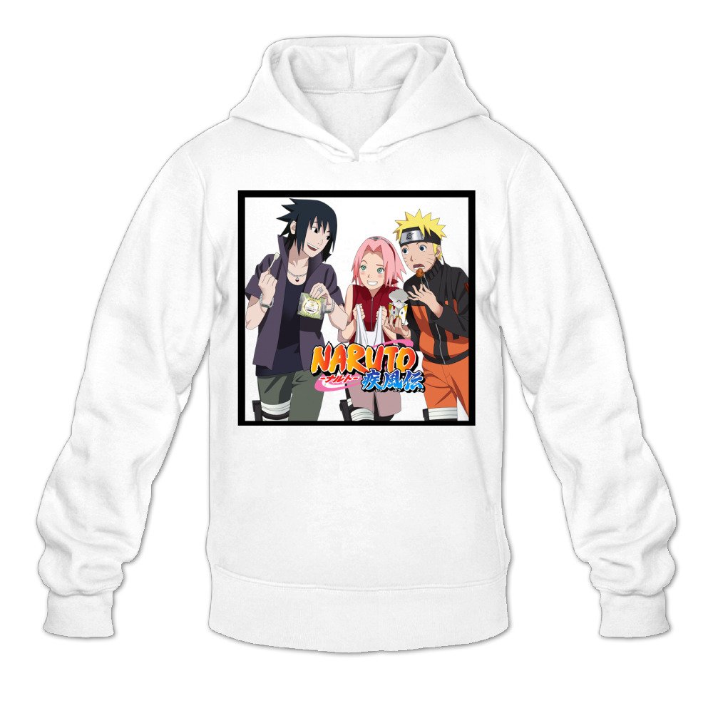 CYANY Class 7 Sasuke Sakura Naruto Shippuden Japanese Comic Women's Trendy Hoodies Hooded Sweatshirt White