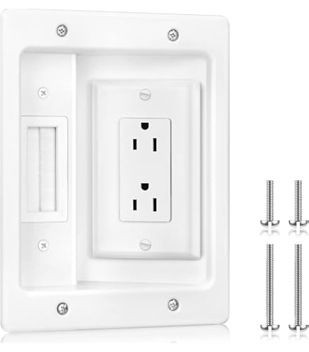 Legrand LEG95017 TV-Anschluss (Buchse) – Einfach, Weiß, Für UHD/4K, Koaxialkabel 5,5-7 Mm