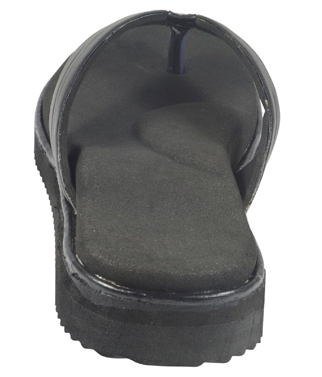 micro-soft women's rexin black slip-on - mcr-111-black