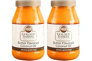 Golden Barrel Butter Flavored Coconut Oil (32 oz.) 2 Pack