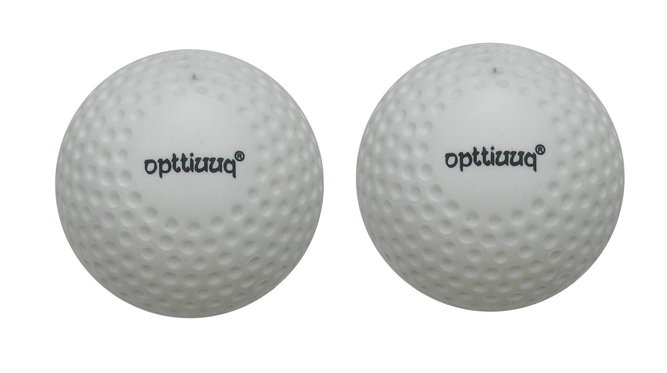 opttiuuq Jaduu Dimple Hockey Ball. Pure Performance Products. White. Pack of 2