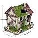 Delight eShop Aquarium Landscaping Decoration Resin House Cave Fish Tank Ornament With Moss