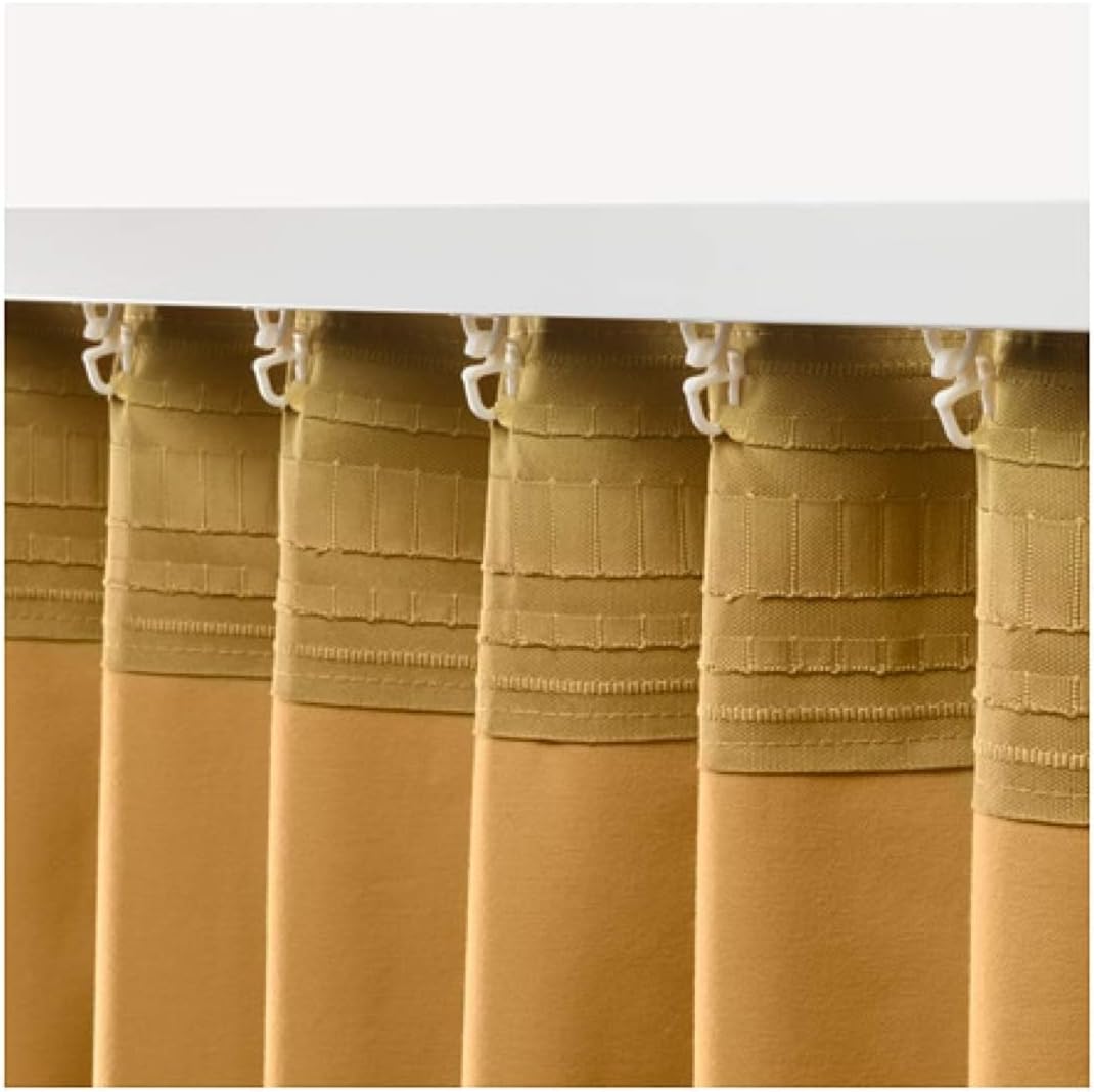 Amazon Com Ikea Sanela Curtains 1 Pair Golden Brown 304 189 02