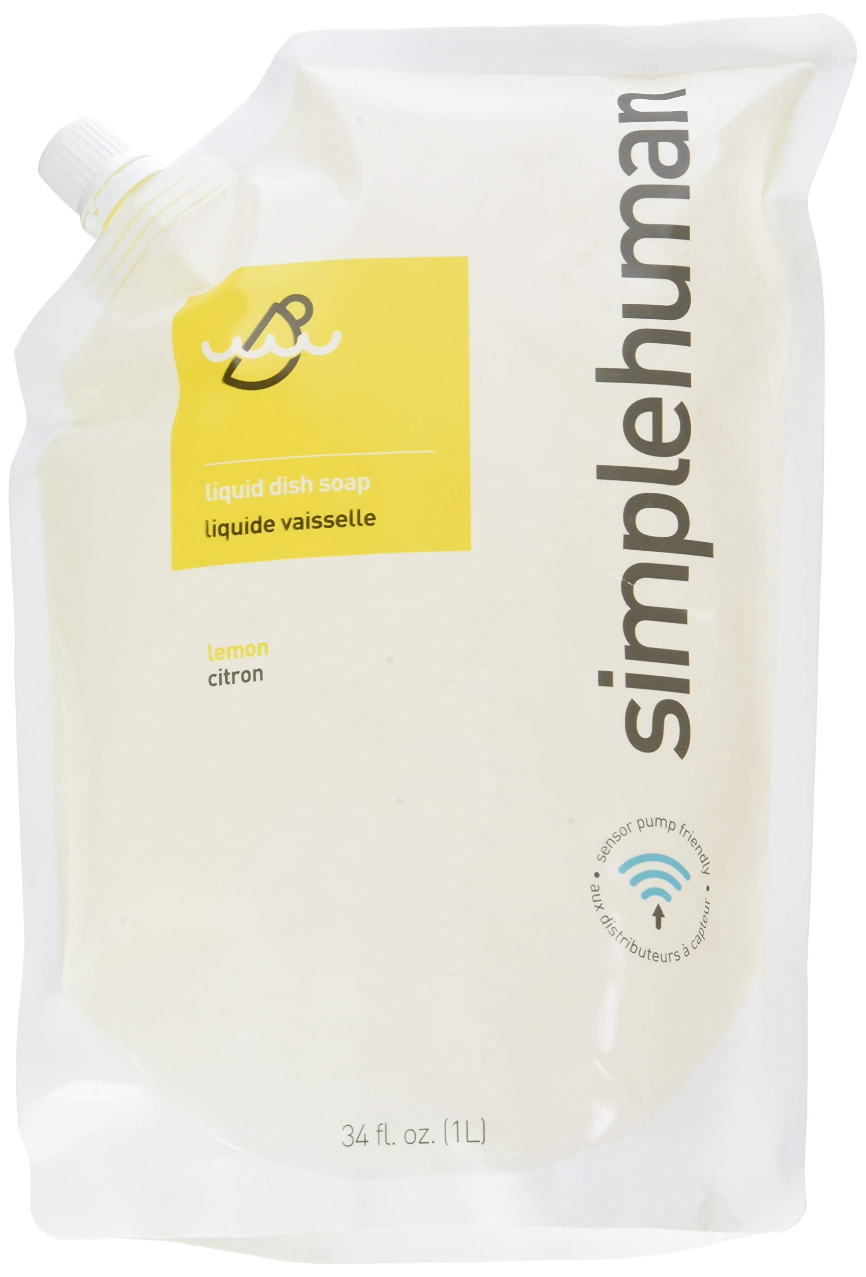 Simplehuman Geranium Moisturizing Liquid Hand Soap Refill Pouch, 34 Fl