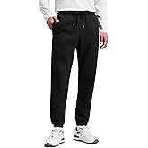 CRZ YOGA Cotton Fleece Lined Sweatpants for Men 30" - Classic Fit Casual Lounge Cozy Sweat Pants Joggers with Zipper Pockets