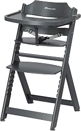 Bebeconfort Timba Evolutive Wooden Highchair 6 Months-10 Years Warm Grey