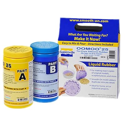 Smooth-On OOMOO 25 - FAST Curing Mold Making Silicone Kit - 2 Pints - EASY