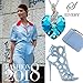 SIVERY 'Whirling Love' Necklaces for Women, Hypoallergenic 925 Sterling Silver Necklace Pendant, Friendship Necklace for Girls (Blue Leaf)
