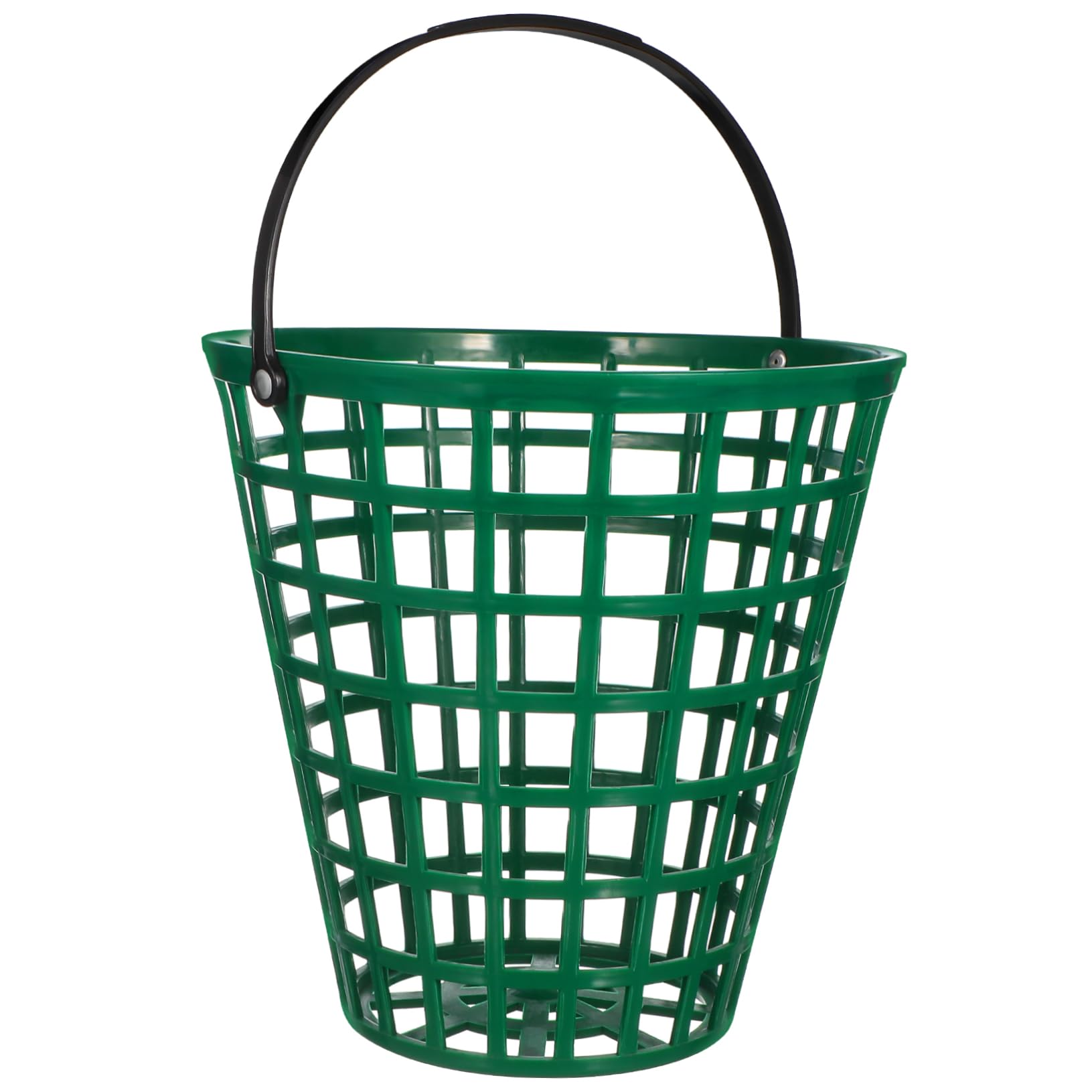 BESPORTBLE Golf Ball Basket, Golfball Container with Handle Ball Holder Contain (Green, Can Pack 100pcs)