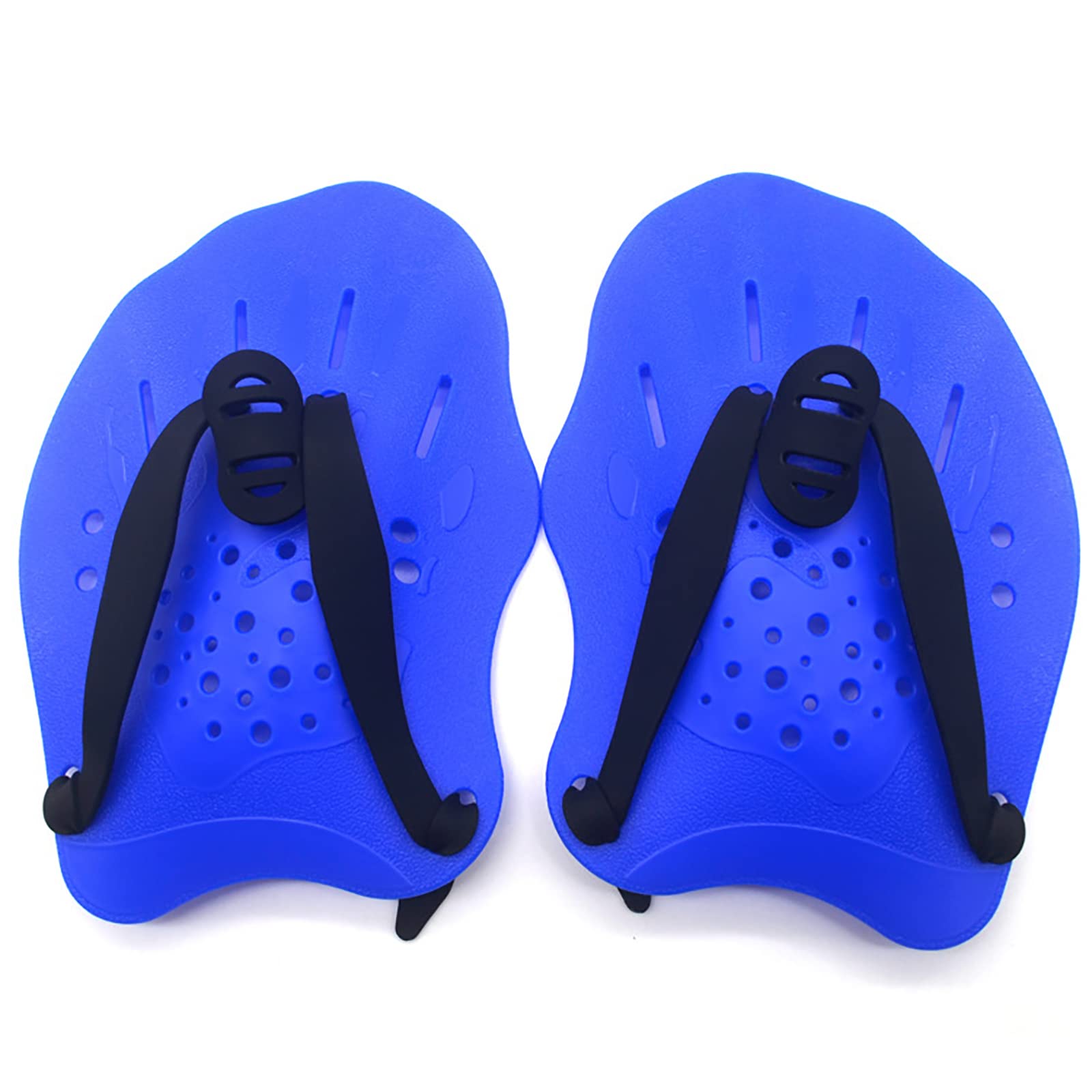 WANGCL 1 Pair Swim Paddles Training Hand Paddles Lightweight And Fast Easy To Disassemble Swimming Aids For Adults Kids -Blue