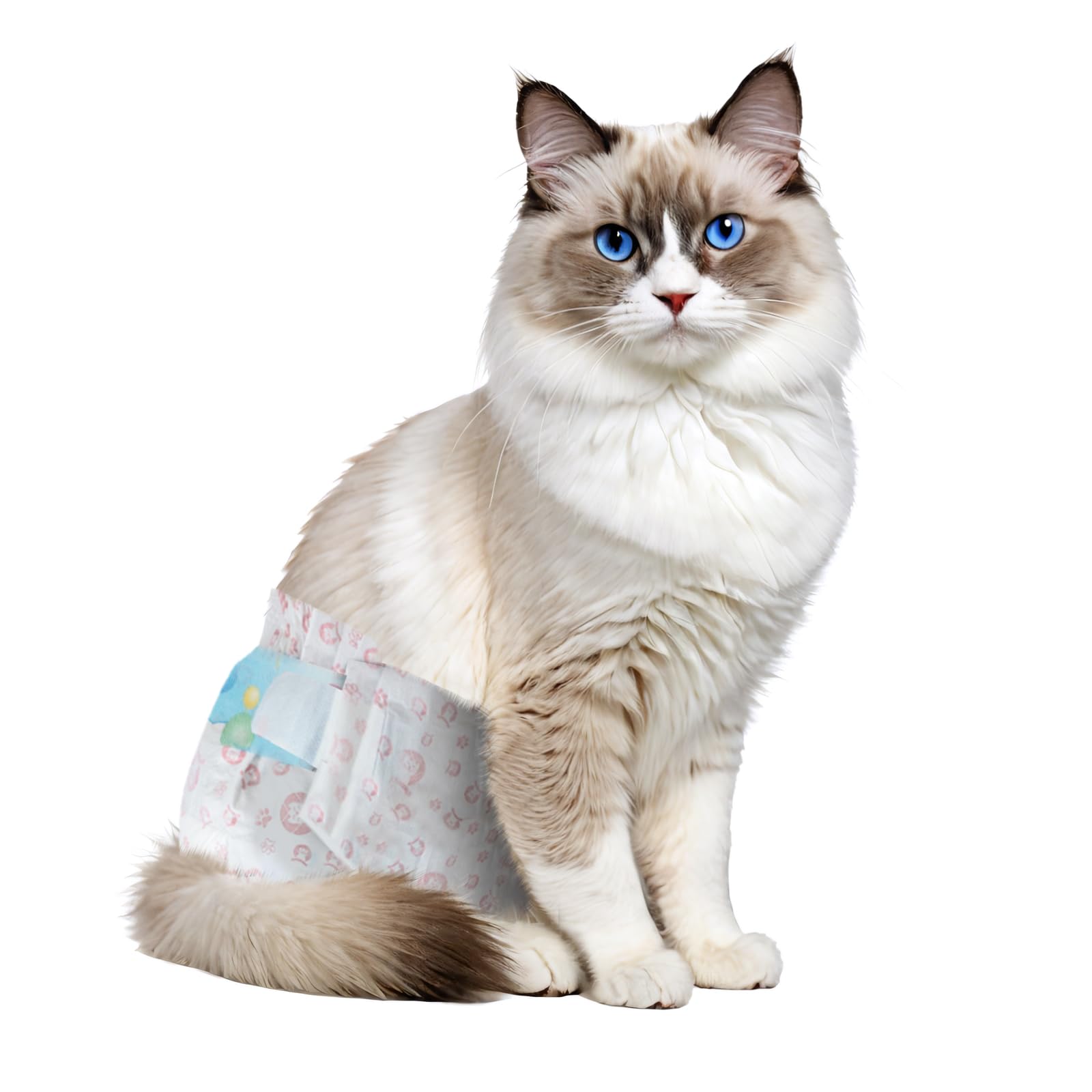 Photo 1 of Disposable Cat Diapers, 40 Count – Perfect for Both Male and Female Cats, for Elderly, (L) Incontinent, or Post-Surgery Cats and Dog – Leak-Proof, Super Absorbent & Hypoallergenic Pet Diapers