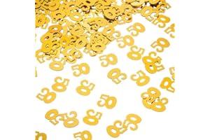 50Th Birthday Confetti, 50 Number Confetti, 50Th Party Confetti, 1 Bags (600 Pieces) Fashion