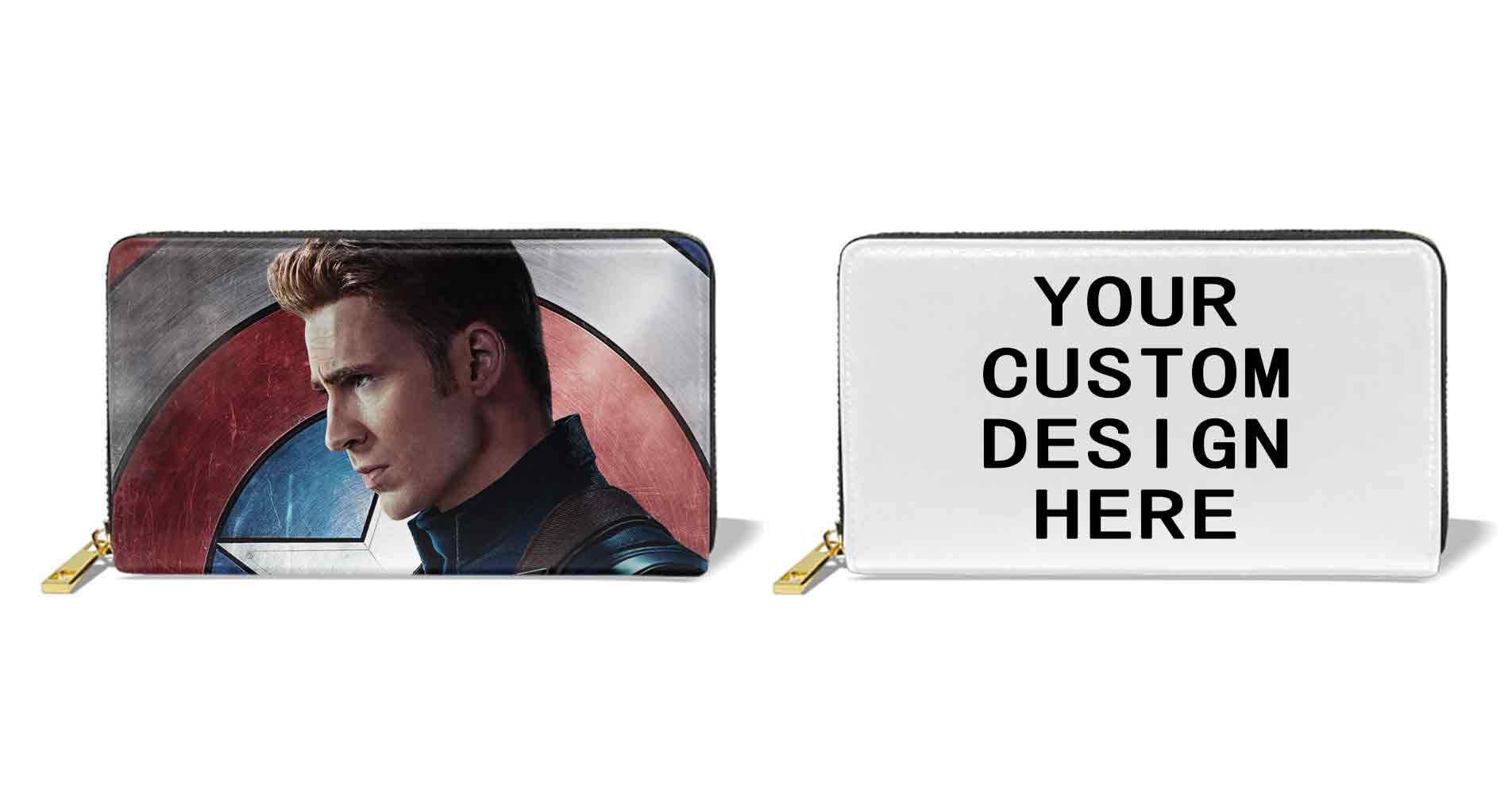 Genuine Leather custom Avengers Endgame Wallets for Men Women