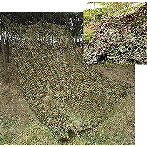 Lightweight Camouflage Netting,MELIIO 20ftx20ft (6mx6m) Woodland Camouflage Net Camping Military Hunting Shooting Sunscreen Nets Hide Woodlands Jungle for Blind Watching Hide Party Decorations etc - Thumbnail 2