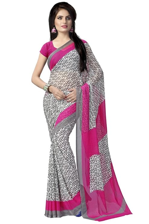 Chiffon Saree with Blouse Piece