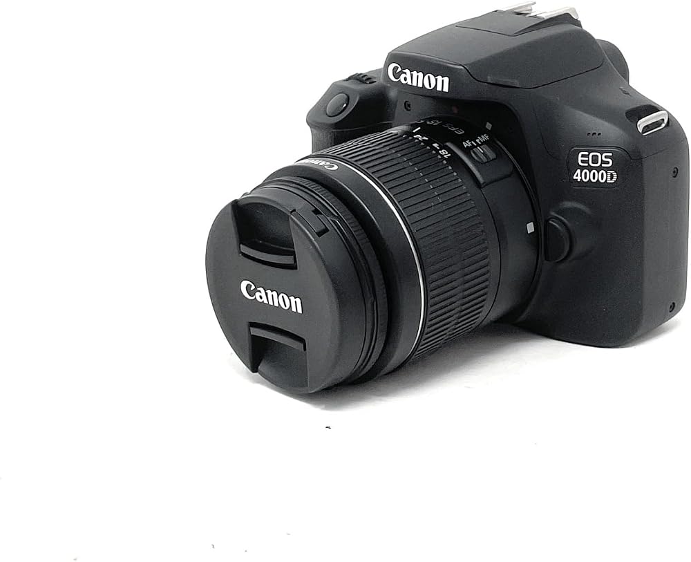 Canon EOS 4000D DSLR Camera with EF-S 18-55mm III Lens Black