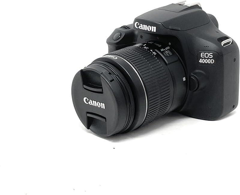 Canon EOS 4000D DSLR Camera with EF-S 18-55mm III Lens Black
