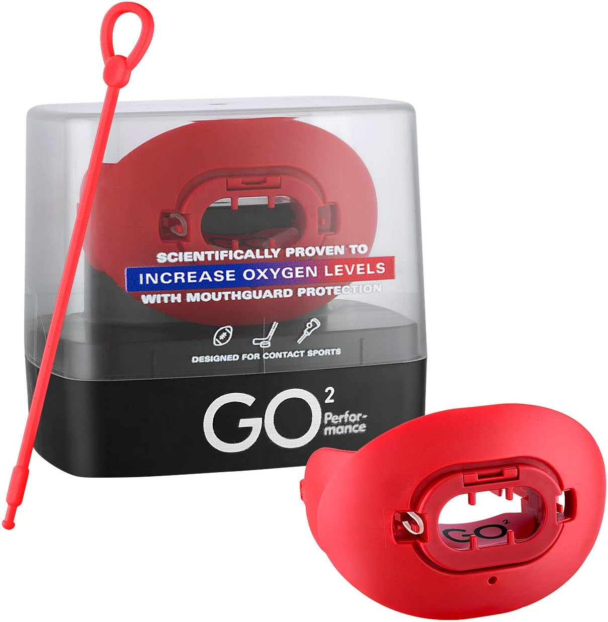 GO2 Sports Football Mouth and Lip Guard with Maximum Air Flow for Increased Oxygen and Endurance Includes Dental Warranty Made in The USA, White : Sports & Outdoors