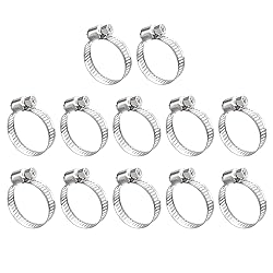 uxcell Worm Gear Hose Clamp, 12pcs 3/4" - 1