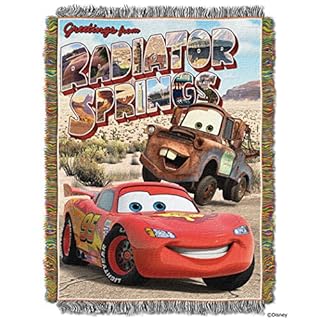 UPC 087918252431 product image for Cars Greetings from Radiator Springs Woven Tapestry Throw Blanket, 48