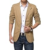 Cloudstyle Mens Casual 2 Buttons Slim Fit Jacket Lightweight Formal Business Blazer Sport Coat