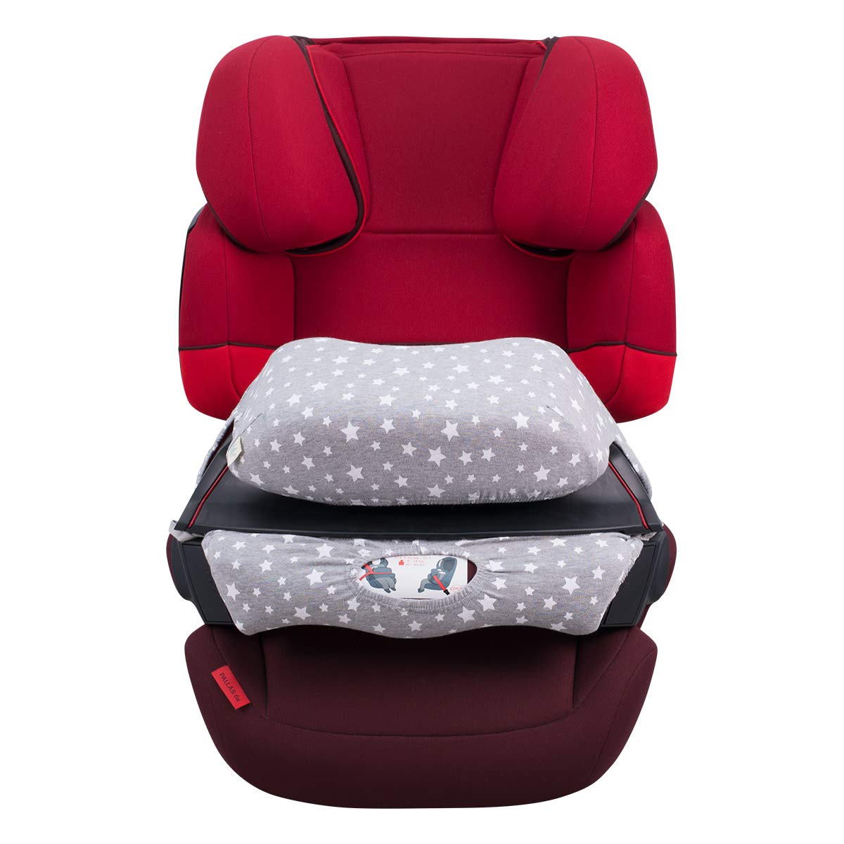 JYOKO KIDS Cover liner accessory for car seat made cotton compatible with Cybex Pallas Fix, S-Fix (White Star)