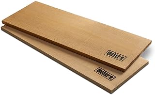 Weber 17522 - Zeder, Holz, brauner Rauchblock, 300 x 150 x 11 mm