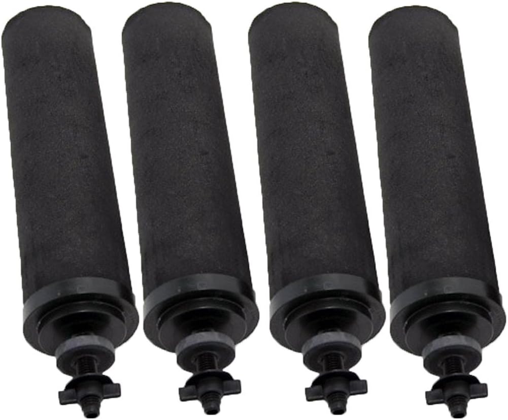 Berkey Authentic Black Berkey Purification Elements - Berkey Water Purifier Replacement Filters (Pack of 4): Kitchen & Dining