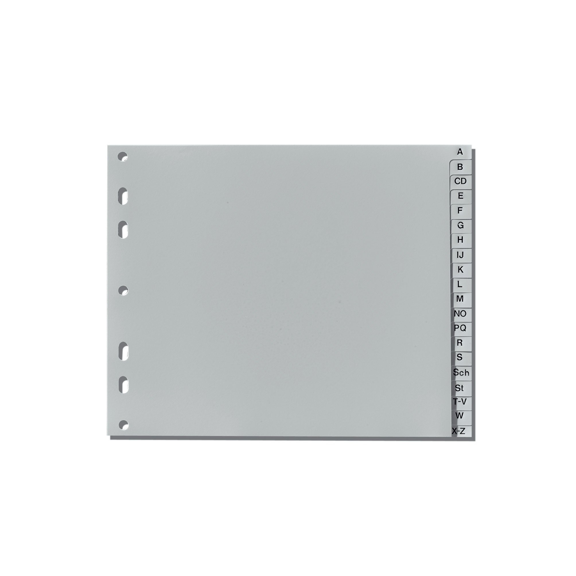 Herlitz 10843514 Register A-Z, 23 x 18 cm Half Height.PP, Euro Hole