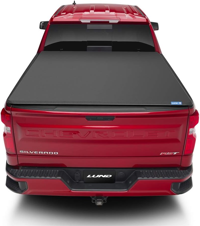 Amazon Com Lund Genesis Elite Tri Fold Soft Folding Truck Bed Tonneau Cover 958293 Fits 2019 2021 New Body Style Gmc Chevy Sierra Silverado New Body Style 6 7 Bed 79 4 Automotive