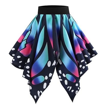 Xmiral Frauen Swing Röcke Lässige Retro Butterfly Printing Abend Party Röck