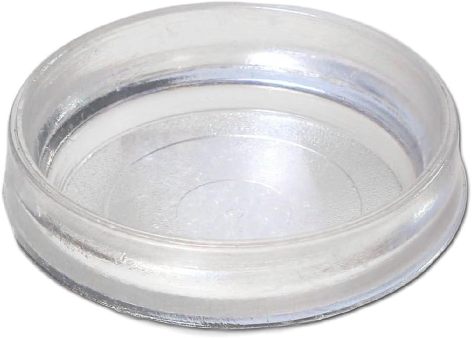Merriway Castor Cup Large 65mm Diameter Pack of 8 Clear
