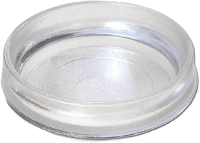 Merriway Castor Cup Large 65mm Diameter Pack of 8 Clear