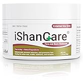 ishancare Burn Ointment with Camellia Oil, Fast-Acting Natural Relief for Burns, Sunburns, Cuts & Scrapes, Ensitive Skin Safe, 1.76oz