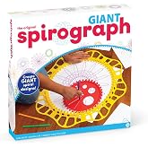 Spirograph Giant, Arts and Crafts, Kids Toys, Art Supplies, Craft Supplies, Drawing Kit, Spiral Art, Classic Gear Design Kit, Markers, Ages 8+