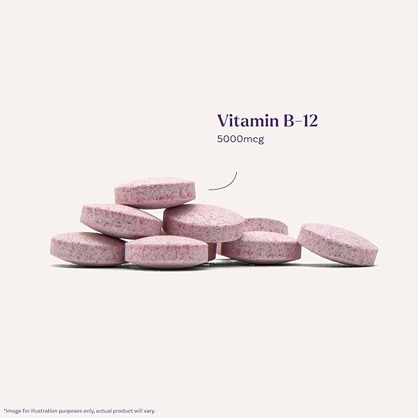 NATROL VITAMIN B12 5,000 MCG, FAST DISSOLVE VITAMIN B12 SUPPLEMENT SUPPORTS A HEALTHY NERVOUS SYSTEM AND ENERGY METABOLISM, 100 TABLETS, UP TO A 100 DAY SUPPLY