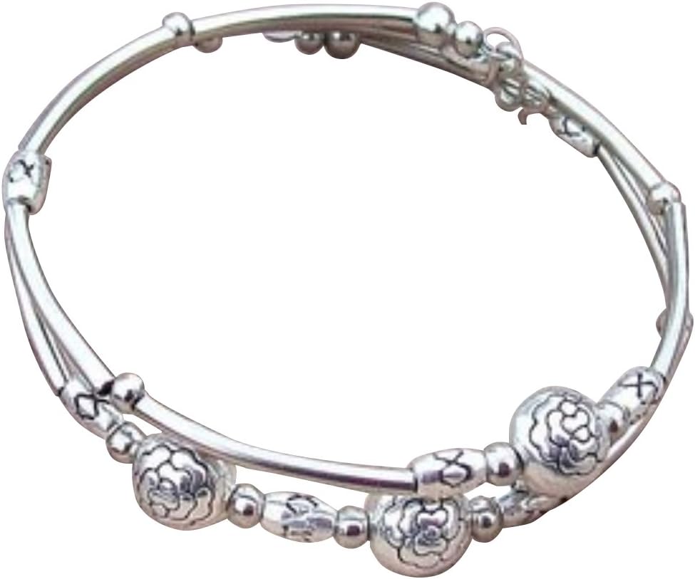 5038 Tibetan Silver Hand Chain Link Bracelet Bangle Jewelry Buddhism Lama (sunnyshopdayTibetan5038) (10020)