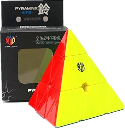 Kingcube X-Man Bell Magnetic Pyraminx Stickerless Magic cube Qiyi Bell Magnetic Pyraminx MofangGe color Speed cube